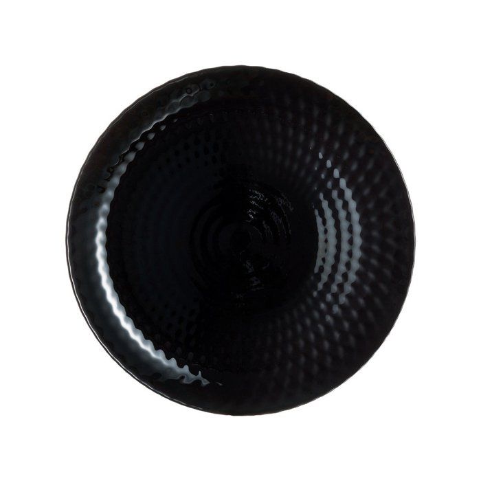 6 assiettes plates noires 25 cm Pampille - Luminarc