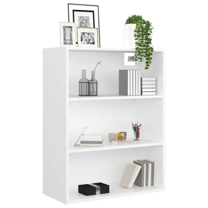 Décoratif - 1xarmoire muralePlacardArmoire de cuisinemeuble de rangement suspendue Blanc 695x325x90cm con1146801