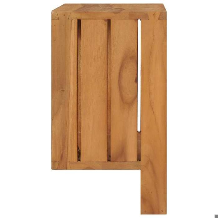 Elégance-Chic Porte-serviette mural - 35x20x35 cm - Bois de teck solide - Montage Simplifié - Résistant_001147312