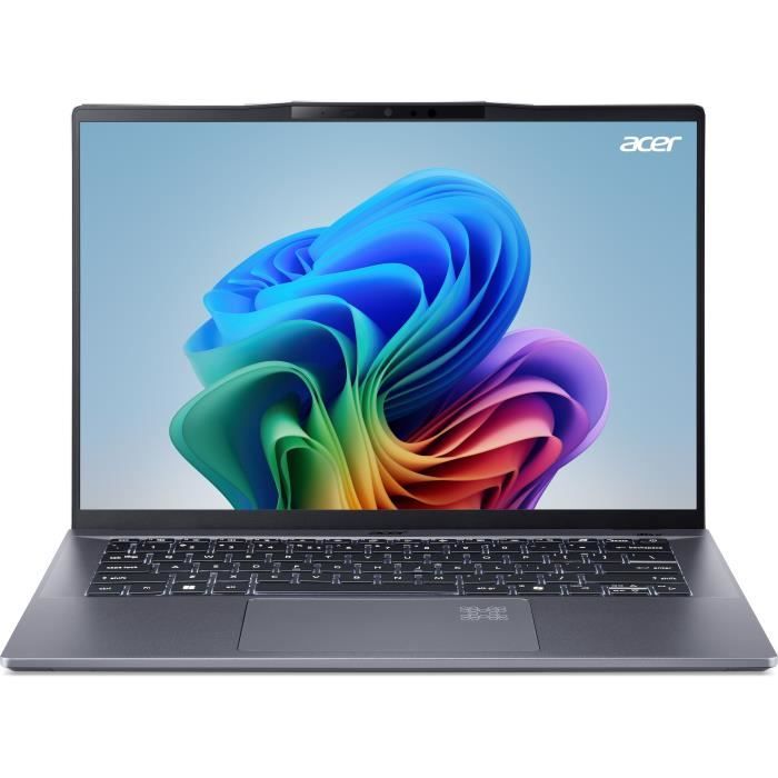 PC Portable ACER Swift SFG14-01-X817 -COPILOT+PC -Win 11 -145 WUXGA -Qualcomm Snapdragon X Plus X1P-42-100 8C -RAM 16Go-512Go SSD