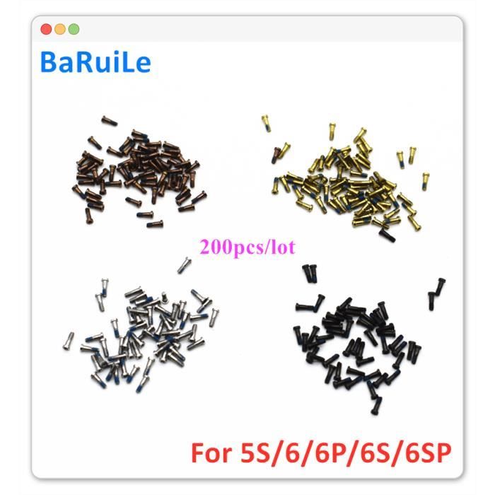 Kit De 2 VIS PENTALOBE Pour IPhone 5 à 7 Plus - Vis Du Bas (connecteur Dock) - Argent/Or/Noir