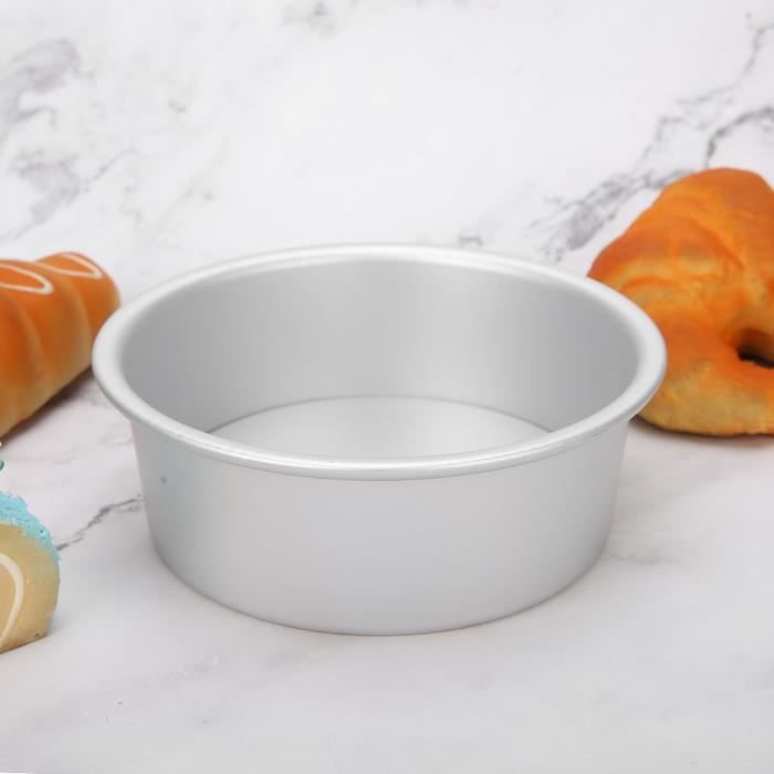 Moule à Gâteau Rond Fond Amovible 28cm X 10cm - Aluminium Pour Pièces Montées Et Cake Design