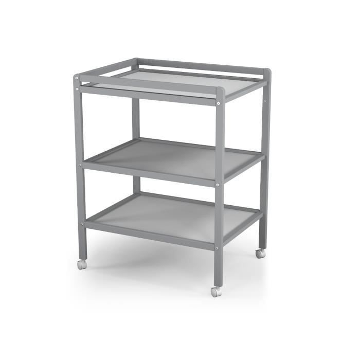 At4 Table A Langer T3317 2 Etageres Gris Achat Vente Table