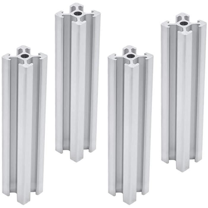 Profilé Aluminium Extrusion 2020 - 2 Pièces De 100mm (4 Pouces) - Fente En T - Bleu Anodisé - Neuf