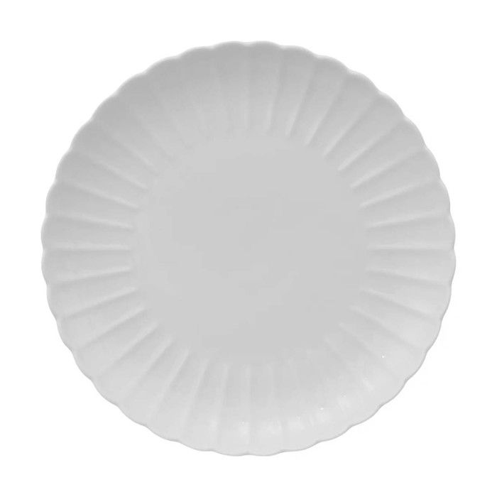 Lot de 6 Assiettes Plates Romy 27cm Blanc