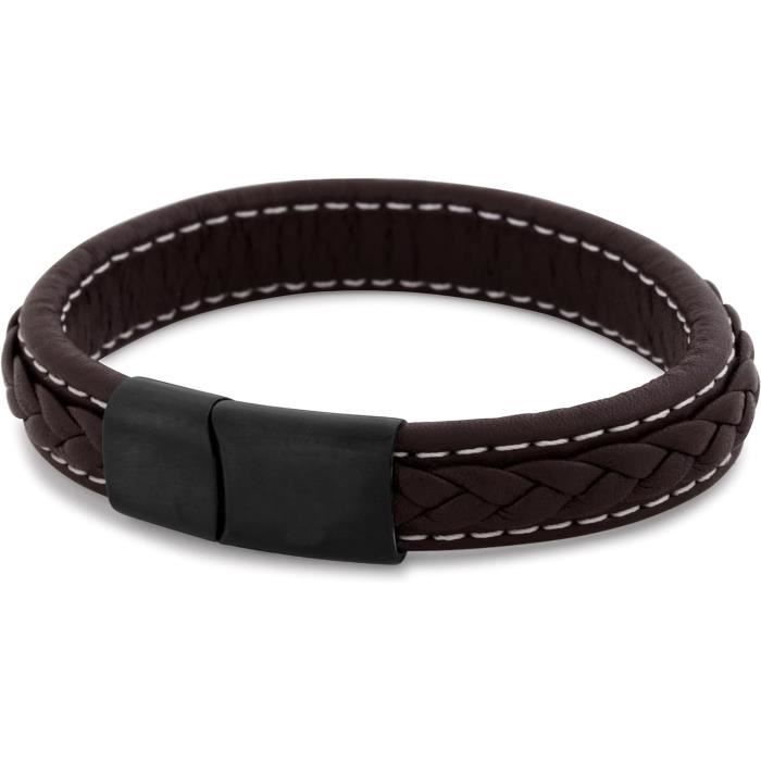 Bracelet De Montre En Cuir Véritable NUMA JEANNIN - 16 Mm, Marron (neuf)