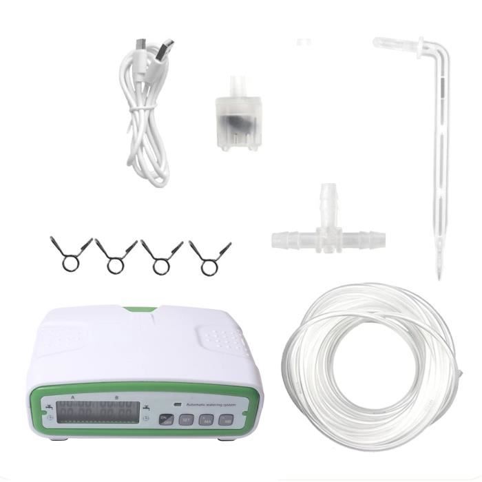 Système D'arrosage Automatique Intérieur Pour 20 Plantes - 2 Pompes Indépendantes, 15 M De Tuyau, Rechargeable