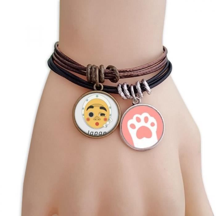 Drole De Masque Traditionnel Japonais Deux Chats Bracelet Cuir Corde Bracelet Ensemble Polychrome Achat Vente Montre Cdiscount