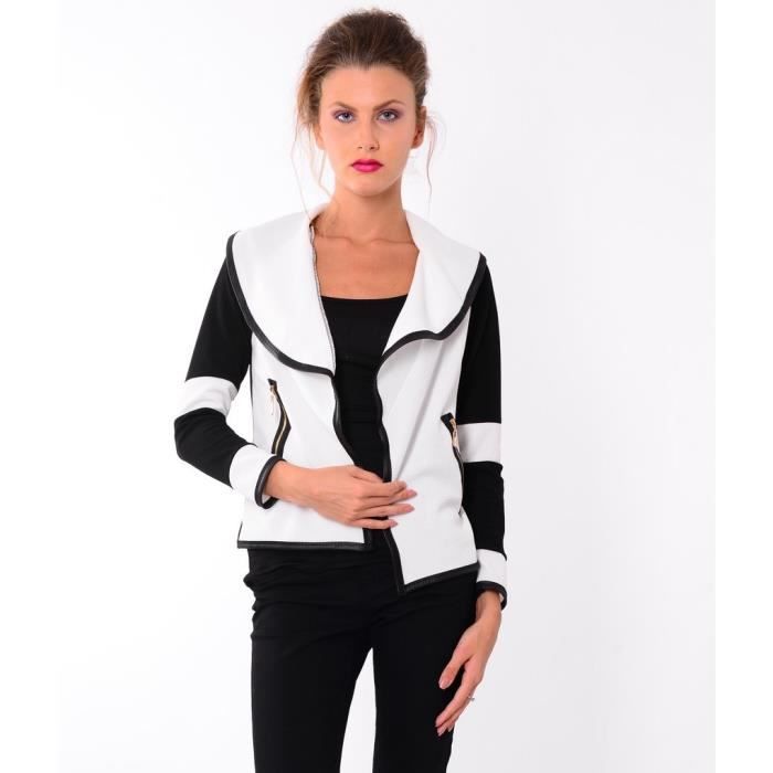 Veste bicolore femme Clearance
