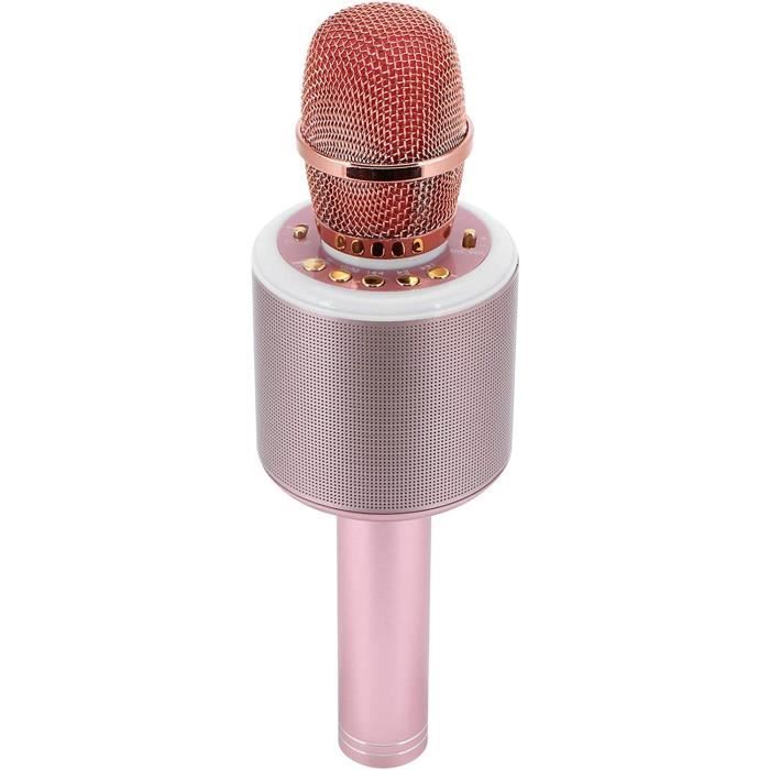 Microphone Karaoké Bluetooth Avec Haut-parleur - Sans Fil, Effets écho, Cadeau Idéal