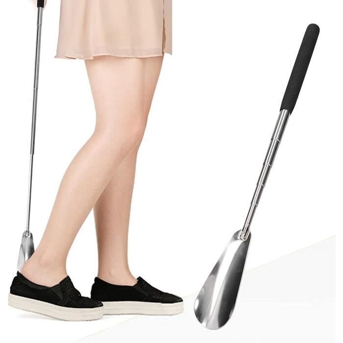 Chausse-pied En Acier Inoxydable Portable - Pour Chaussures Habillées Et Bottes - Pratique Et Durable