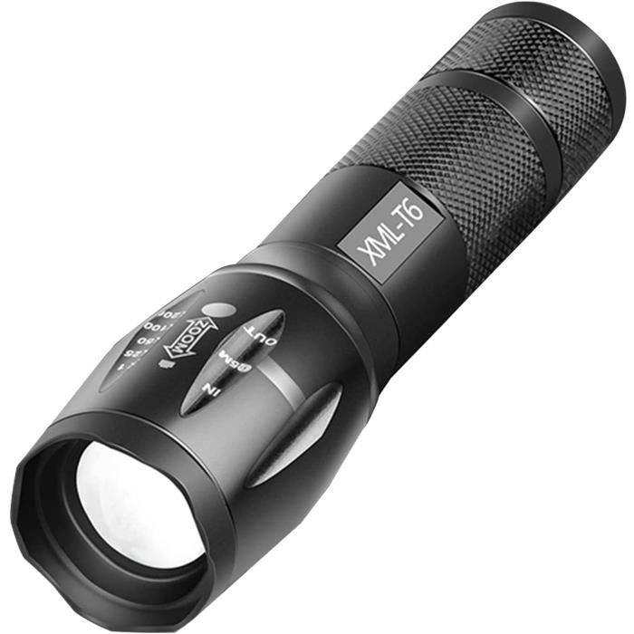 Lampe Torche LED Ultra Puissante, 30000 Lumens Lampe Torche Rechargeable, Longue Portée Lumineux