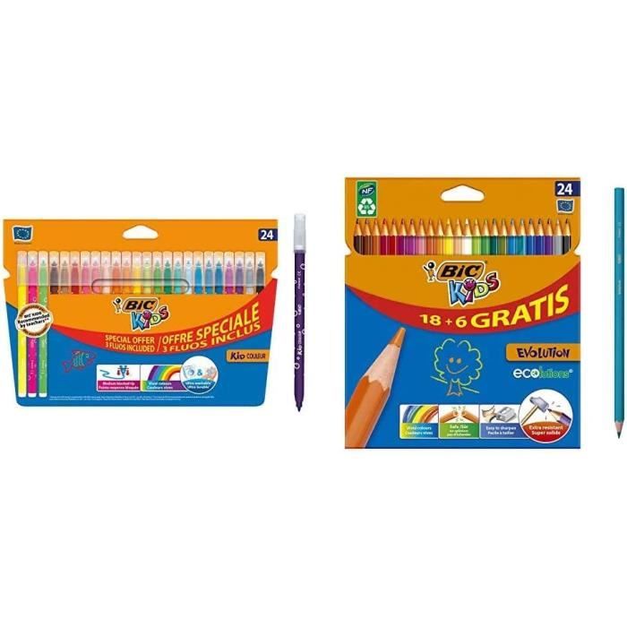 Bic Kids Feutres De Coloriage X24 - Monoprix en ligne et offres Bic Kids Feutres De Coloriage X24 - Monoprix en ligne et offres