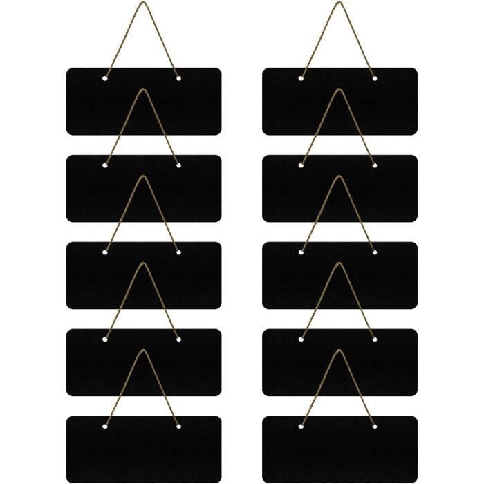 10 Pièces Mini Tableau Noir 18 x 8 cm Mini Ardoise Rectangle Mini Tableaux  Craie pour Marque Place, Décoration Mariage T - Cdiscount Beaux-Arts et Loisirs  créatifs