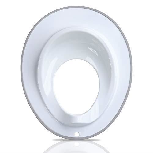 Dr. Wellthy Abattant WC Enfant 12.5x15cm Reducteur Toilette Marche Pied Baignoire Frein de Chute Blanc Bordure Grise Lot de 1 Cdiscount Puericulture Eveil bebe