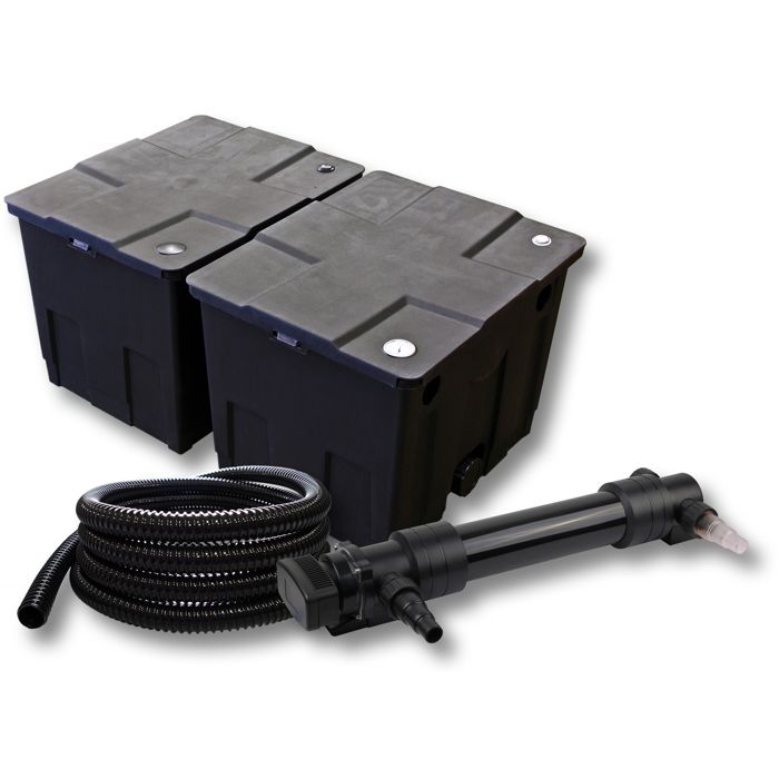 SunSun Kit complet: CBF-350B Filtre de bassin jusquà 60000 L Biologique CUV-636 lampe uv UVC Clarificateur avec 36W 5m Tuyau 25 m SunSun Kit complet: CBF-350B Filtre de bassin jusquà 60000 L Biologique CUV-636 lampe uv UVC Clarificateur avec 36W 5m Tuyau 25 m