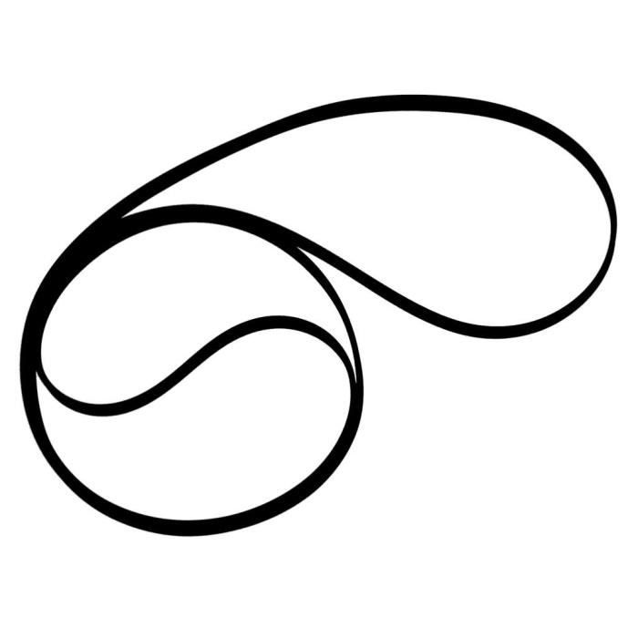 Courroie De Rechange Pour Platine Vinyle Pioneer PL255 / PL-255 - Courroie Entraînement Neuve - Fabriquée En France