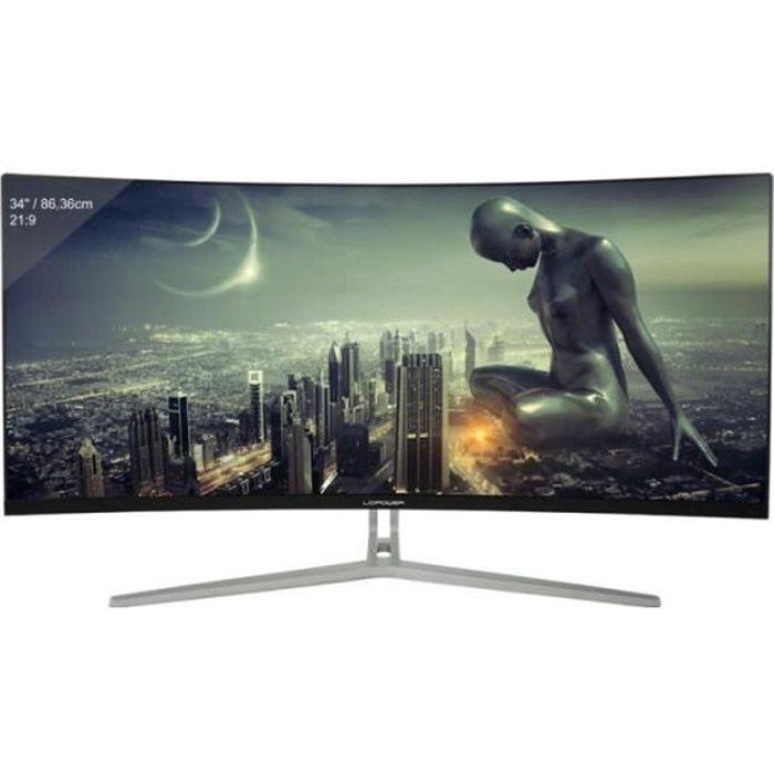 Vente Ecran PC 86,4cm/34" (3440x1440) LC Power M34 DisplayPort DVI HDMI 21:9 4ms VESA Curved GAMING ULTRA WIDE QUAD HD Black 0,000000 Noir pas cher Vente Ecran PC 86,4cm/34" (3440x1440) LC Power M34 DisplayPort DVI HDMI 21:9 4ms VESA Curved GAMING ULTRA WIDE QUAD HD Black 0,000000 Noir pas cher
