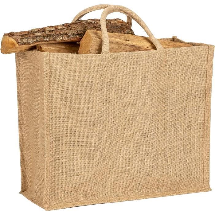 4 Jutebeutel 29x51cm Natur - Bio Baumwolle 215g/m² Kompostierbar