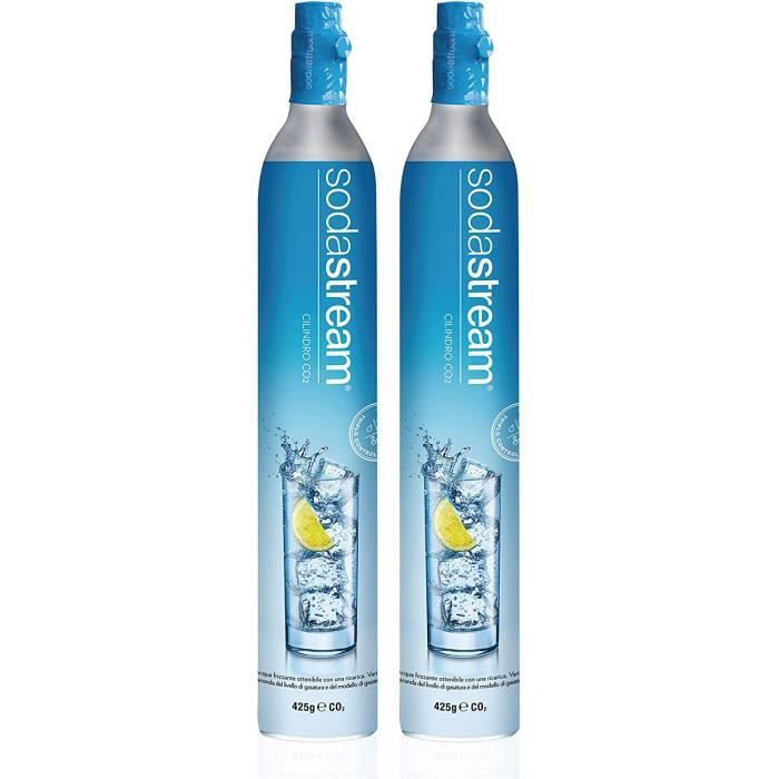 Recharge gaz pour machine à gazéifier Soda Club - Sodastream - lot de 2 - 60l