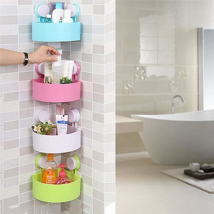 Etagere D Angle Plastique Support De Rangement Pour Salle De Bain Douche Cuisine Rose L59724 Achat Vente Porte Accessoire Etagere D Angle Plastique Supp Cdiscount