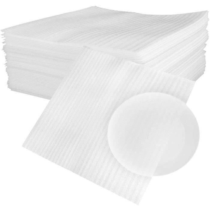Feuilles De Mousse UBMOVE 30x30 Cm (12x12 Pouces) - Pack De 50 - Épaisseur 1/16 - Pour Emballage Et Amortissement
