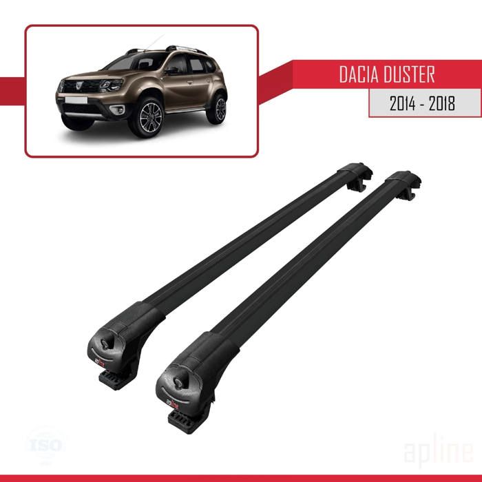 Pour Dacia Duster 2014-2018 Barres de Toit ACE-1 Railing Porte-Bagages de voiture NOIR