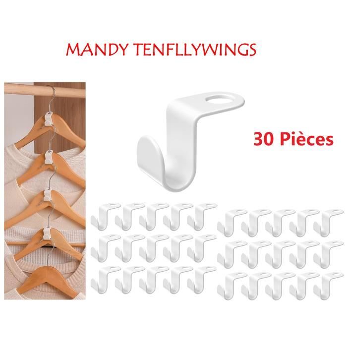 Crochet Pour Cintres Gain De Place Lot De 10 Crochets Pour Cintres