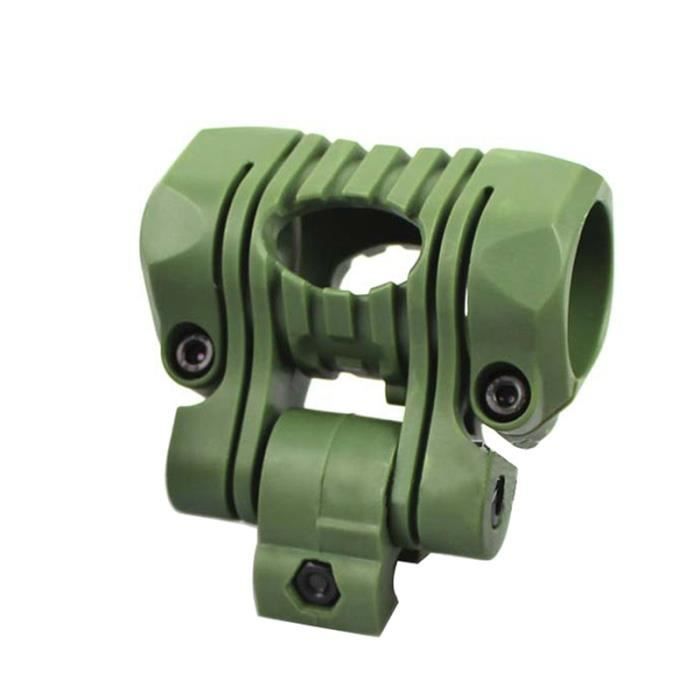 Lampe De Poche Tactique Casque Paintball Chasse Militaire - LED Blanche Rouge IR - Montage Rapide