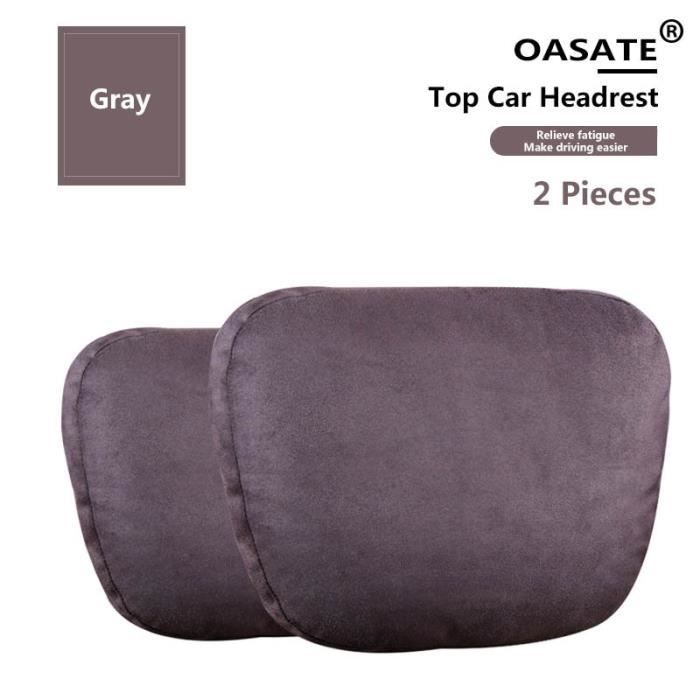 Appuie-tête Voiture Réglable - Coussin De Soutien Cou Classe S - Doux Noir - Neuf