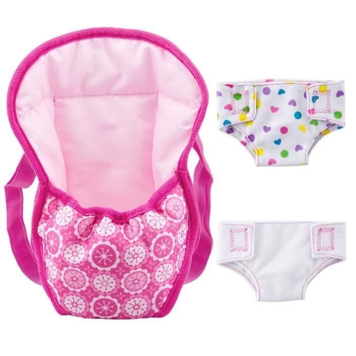 Zoeon Sac A Dos Porte Bebe Et Couches Pour Baby Poupee Accessoires Pour 18 Poupees 40 45 Cm Cdiscount Jeux Jouets