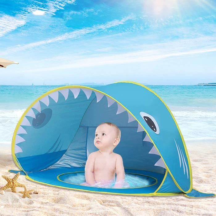 Tente De Plage Bébé Pop-Up Anti-UV 50 Outtec, Avec Poches à Sable - 8