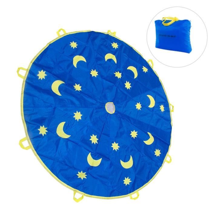 Parachute Jeu Enfants Arc-en-ciel – Tissu Oxford Solide – Diamètre 3,6 M Ou 6 M – Pour Activités Groupe, Coopération, école, Extérieur