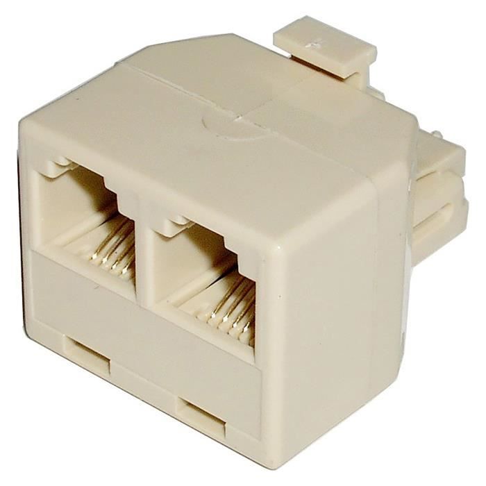 Connecteur Keystone RJ11 Femelle BeMatik - Bornier 110 Pour Installation Réseau Facile Sans Outils