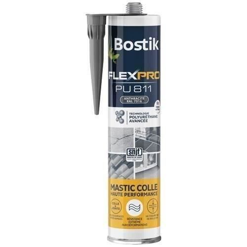 BOSTIK Mastic colle flexpro pu811 RAL 7016 - 300ml - Anthracite