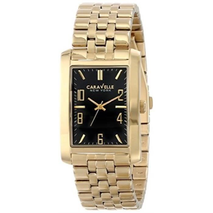 CARAVELLE NEW YORK 44a103 ton or Montre en acier inoxydable ANAAV , -  Achat/vente montre Noir - Cdiscount