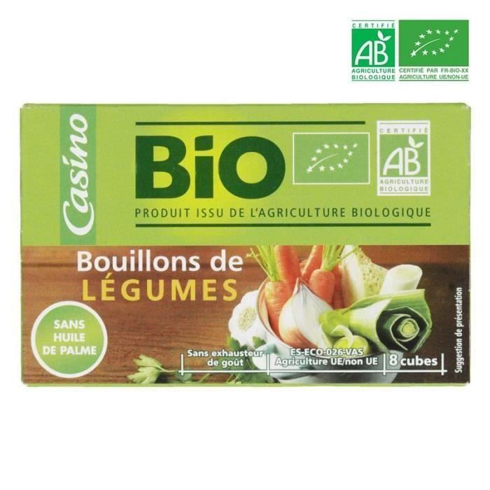 Bouillon de légumes Biologique 8 x 10 g 80 g Cdiscount Au quotidien