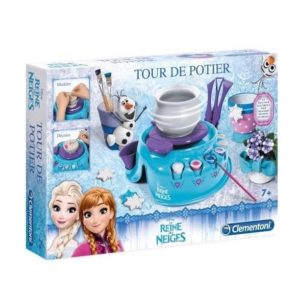 Tour de potier electrique La Reine des Neiges Disney Frozen Jeu creatif Fille  7 ans - Cdiscount Jeux - Jouets