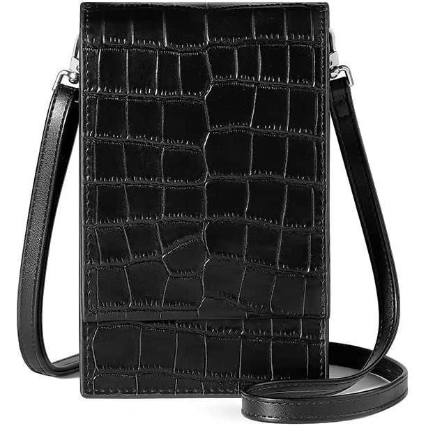 Pochette bandoulière en cuir pour téléphone portable - petit sac poitrine  cuir femme homme - Un grand marché