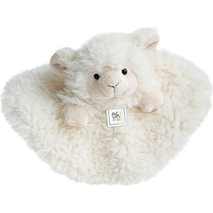 Doudou doudou plat mouton blanc QUELLE 