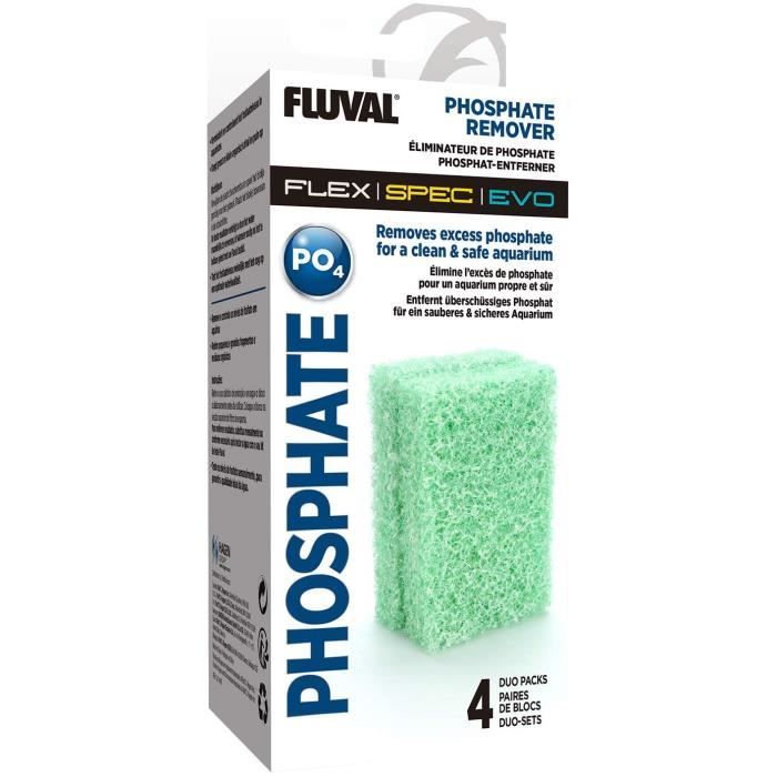 Comparer les prix de Filtre pour aquarium - FLUVAL - A1334 - Éliminateur de phosphate - 25 g - Foamex spécial