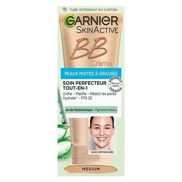 Fond de teint GARNIER BB Crème Soin Miracle perfect medium Tube Moyen Tous types de