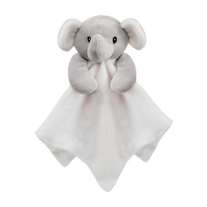 Doudou plat pour bébé mixte - GENERIQUE - éléphant blanc - 36 cm de côté -  Cdiscount Puériculture & Eveil bébé