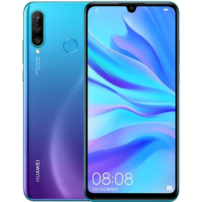 Huawei P30 Lite 4Go + 128Go Bleu Smartphone 6.15" Caméra Arrière