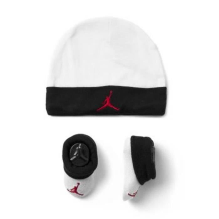 Ensemble vêtement Jordan Bébé Garcon Bonnet et Chaussons noir et blanc noir  et blanc - Cdiscount Prêt-à-Porter