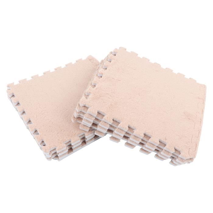 KENSO tapis à emboîtement en mousse en peluche 10 pièces tapis de sol en mousse en peluche doux épais tapis en mousse en SC022