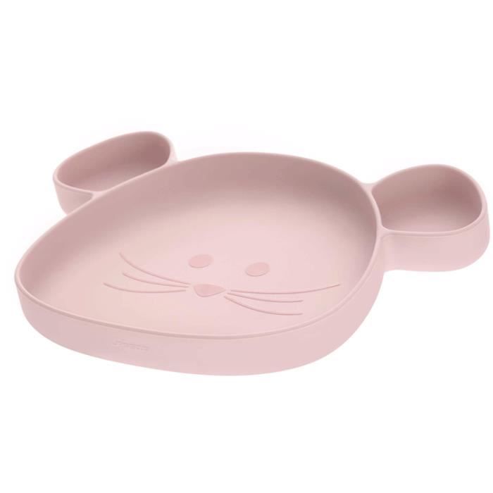 Assiette A Compartiments Ventousee En Silicone Rose Lassig Achat Vente Assiette Plateau Bebe Cdiscount