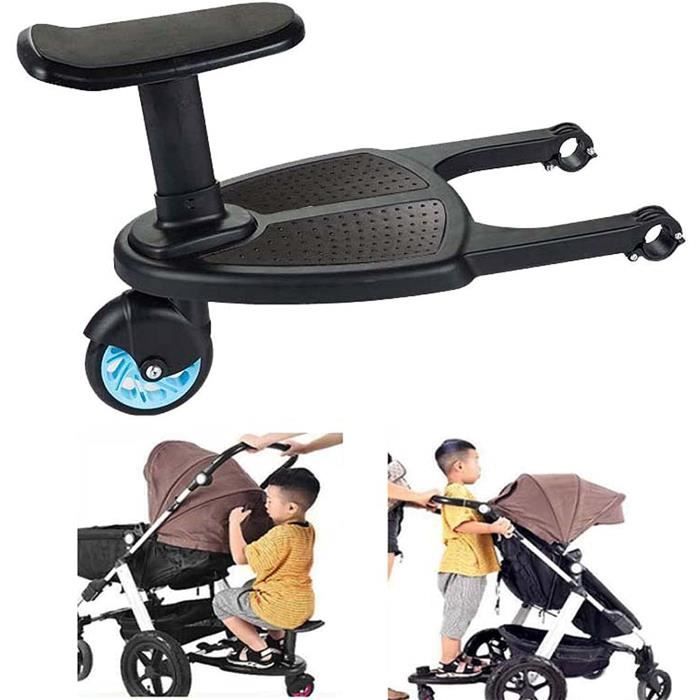 Planche Poussette, Marche Pied Poussette Universel Assis Debout  Portable,Accessoires De Poussette Confortables Et SûRs (2-6 Ans,25 K