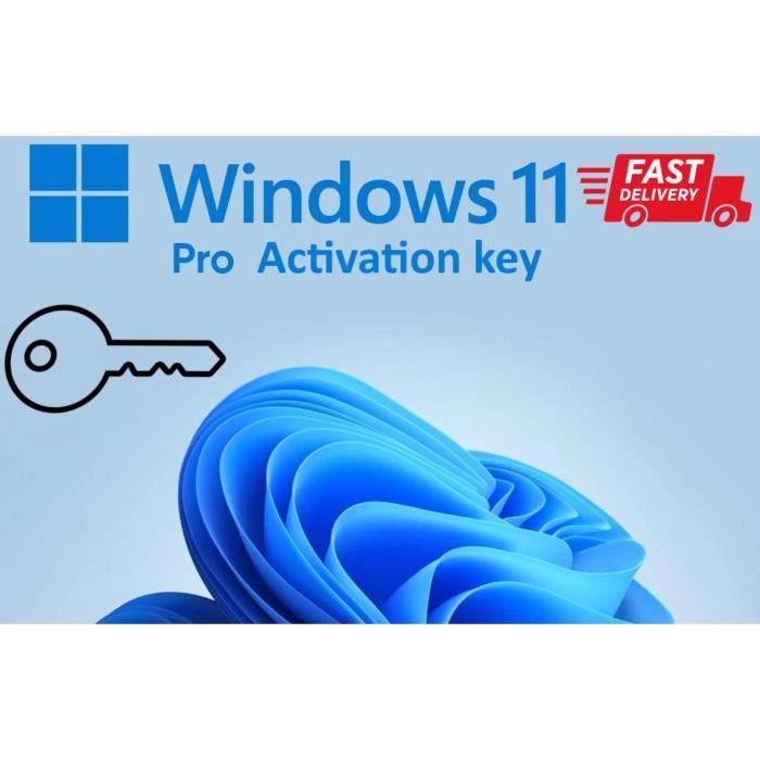 Clé dactivation – Microsoft – Windows 11 Pro – 1 PC – Livraison rapide par mail – Français