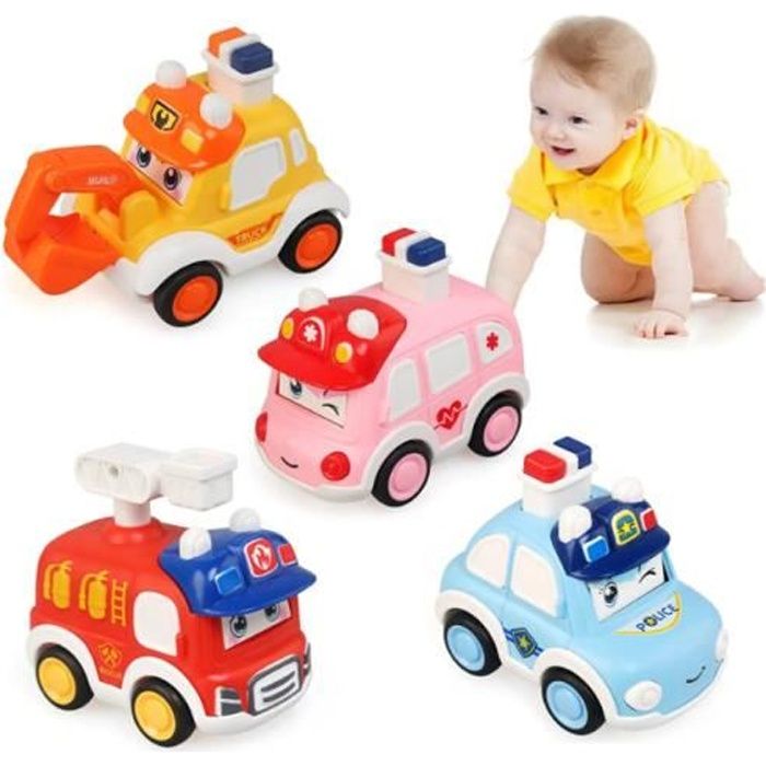 Petits jouets amusants Retirer des voitures pour les tout-petits Voitures  jouets pour les enfants Petites voitures Mini voitures, voitures à friction  pour les tout-petits, véhicules Camion Mini voiture jouet Fo